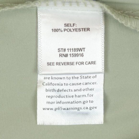 Feel In Women's Small Green Woven V-Neck Flutter Sleeve Shirred Blouse - Picture 7 of 8